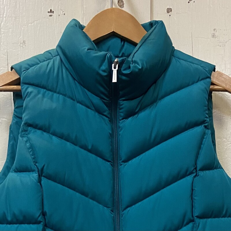 Teal Down Vest