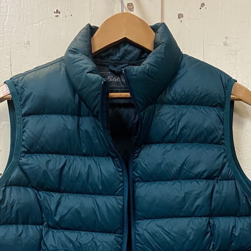 Teal Down Vest