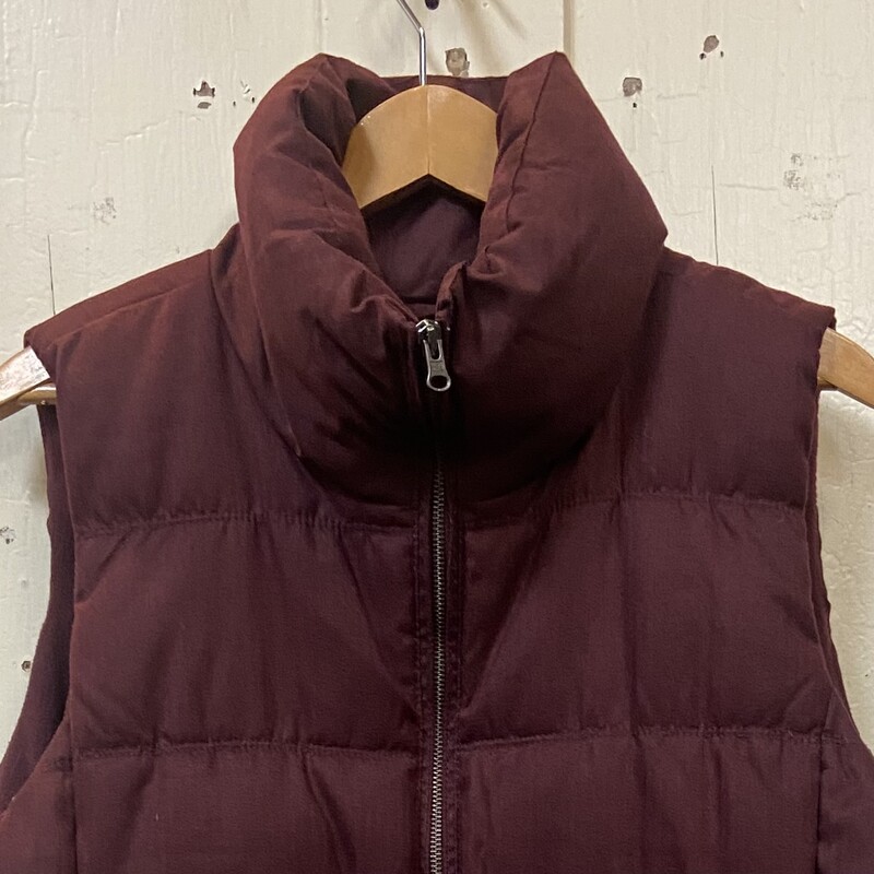 Maroon Puffy Vest