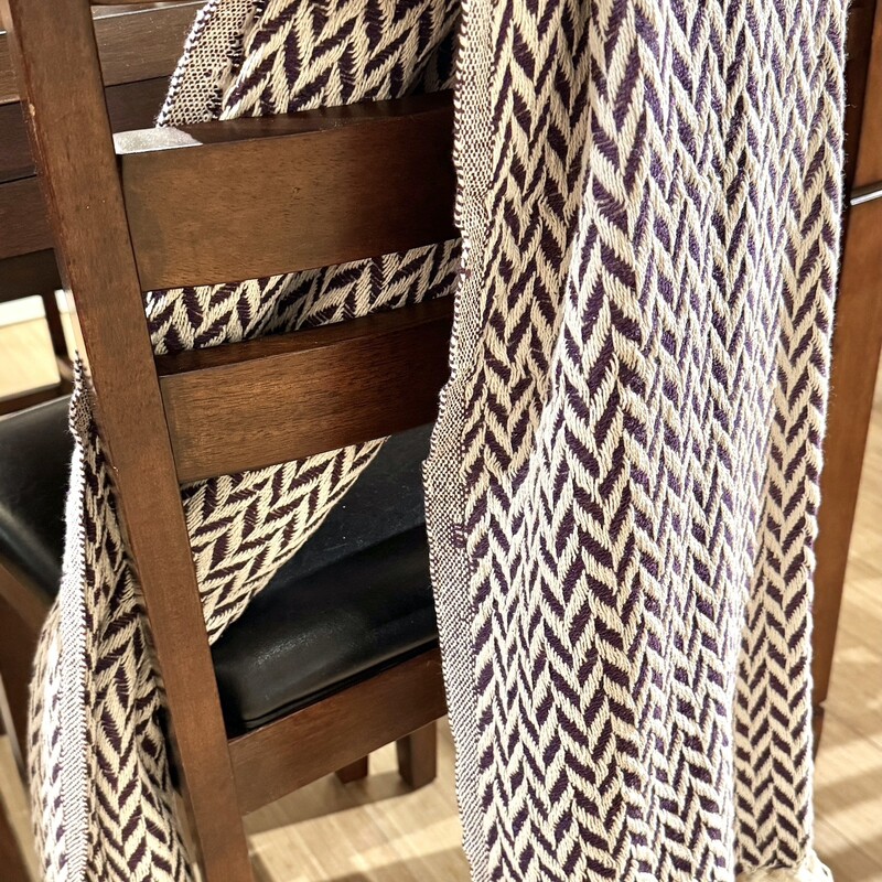 Throw Chevron Fringed