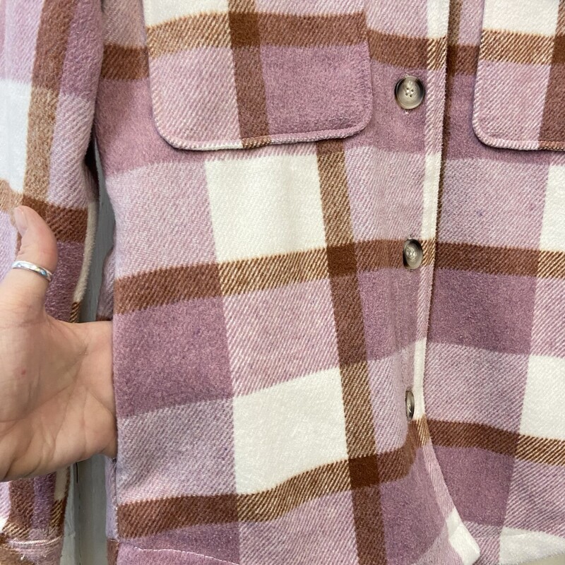 Pk/C/B Flc Wool Jkt<br />
P/C/Br<br />
Size: S R$89