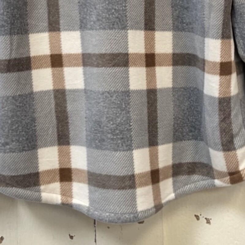 Gry/Brw Chck Flce Jckt<br />
Gry/Br/C<br />
Size: Medium