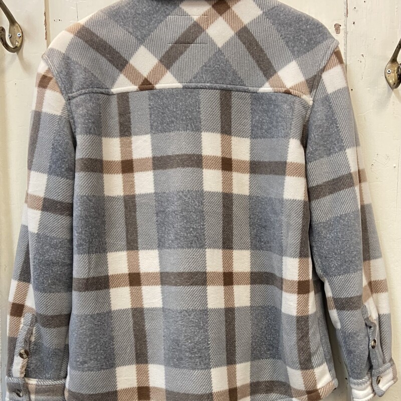 Gry/Brw Chck Flce Jckt<br />
Gry/Br/C<br />
Size: Medium