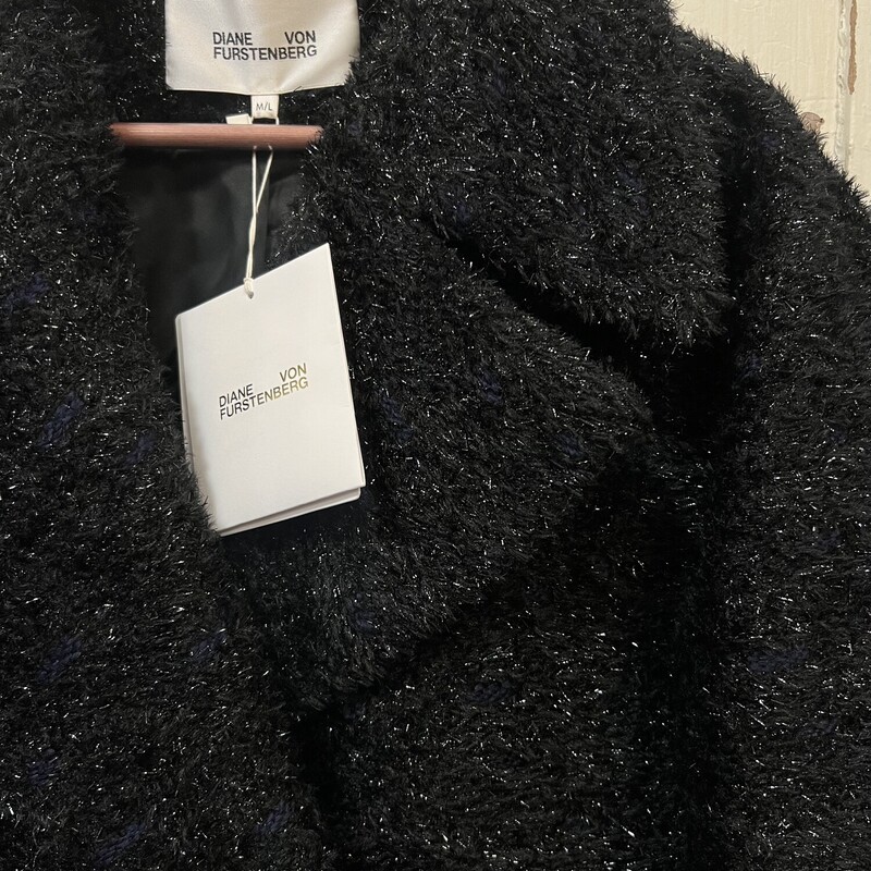 NWT Blk/blu Wool Coat<br />
Blk/Blue<br />
Size: M/L $1498