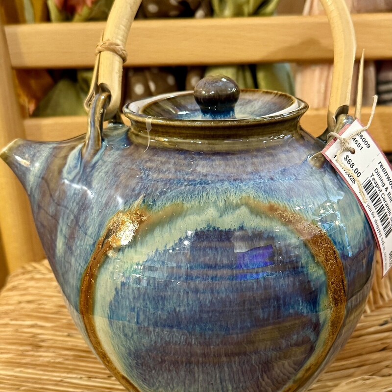Teapot Ceramic Signed