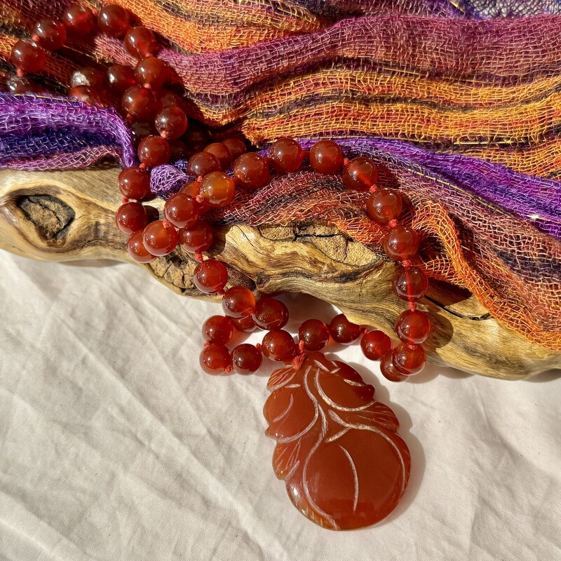 NeCarnelianBallsFruitPend