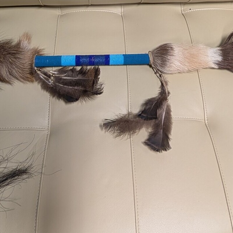 Spear Beaded Feathers