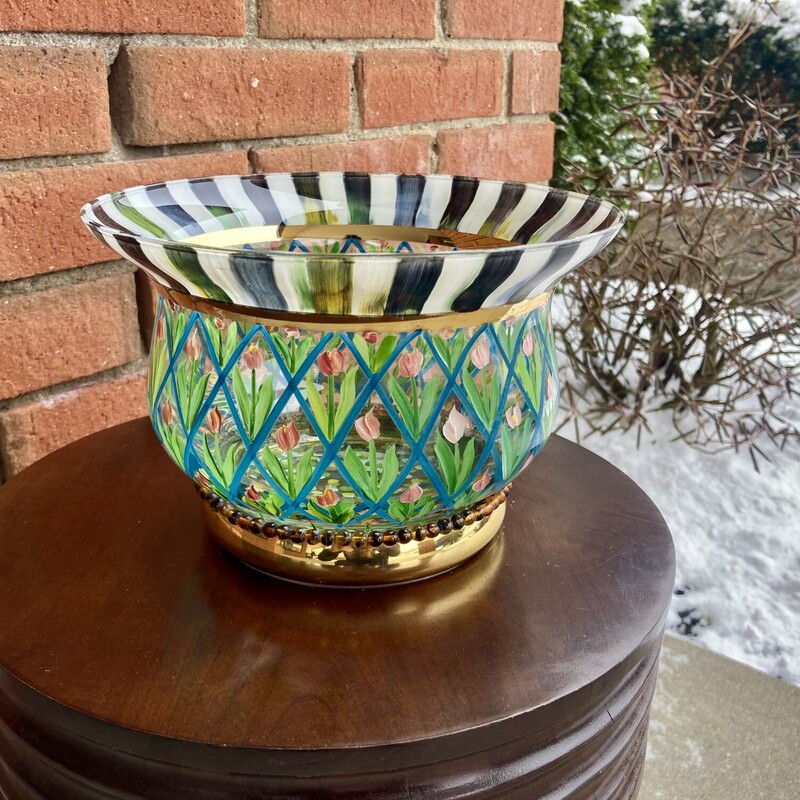 Mackenzie Childs Floral Bowl