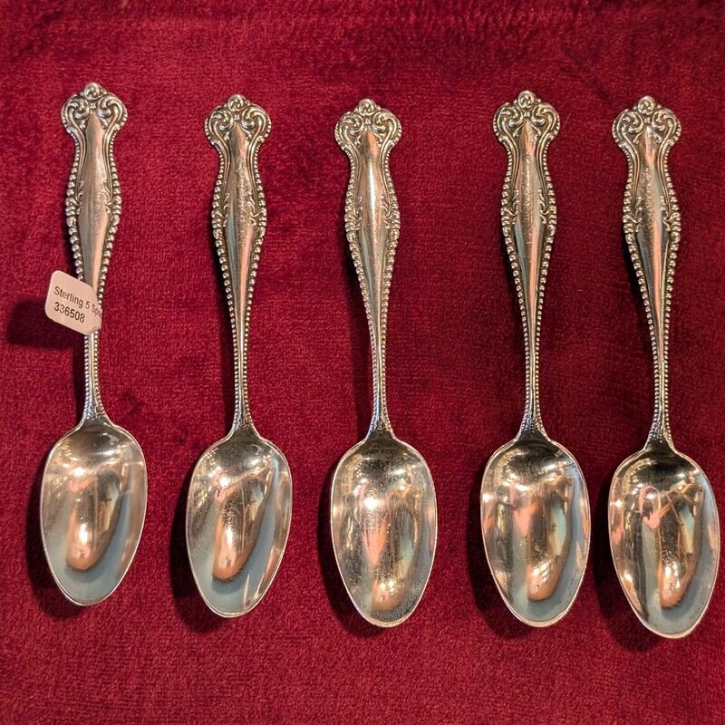 Sterling 5 Spoons 3.6
5.5in