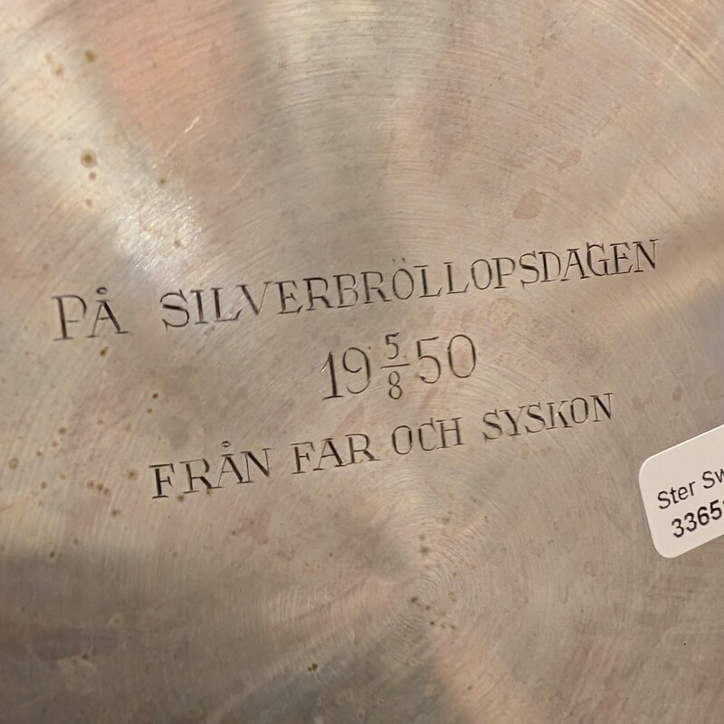 Sterling Swedish Mark  14.6<br />
12.5in Round