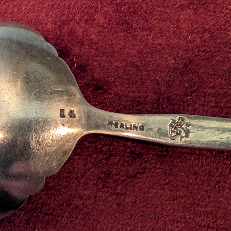 Knowles Rose Bug Sterling Spoon<br />
7in