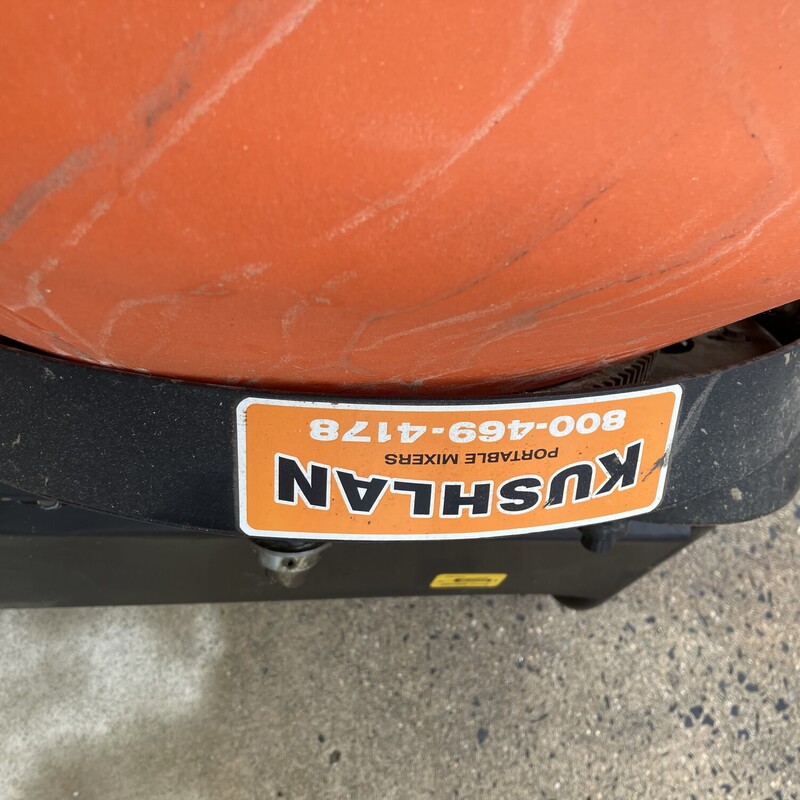 Cement Mixer, Kushlan, Size: 6 Cu Ft