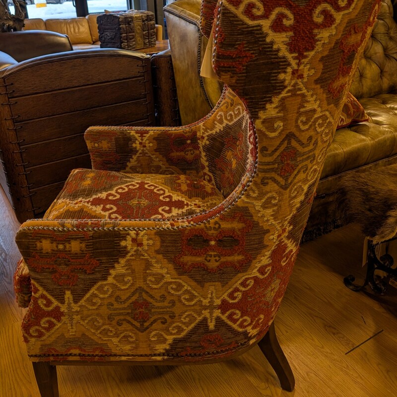 Wesley Hall Studded Arm, Rust, Pilled<br />
30 x 30 x 45h