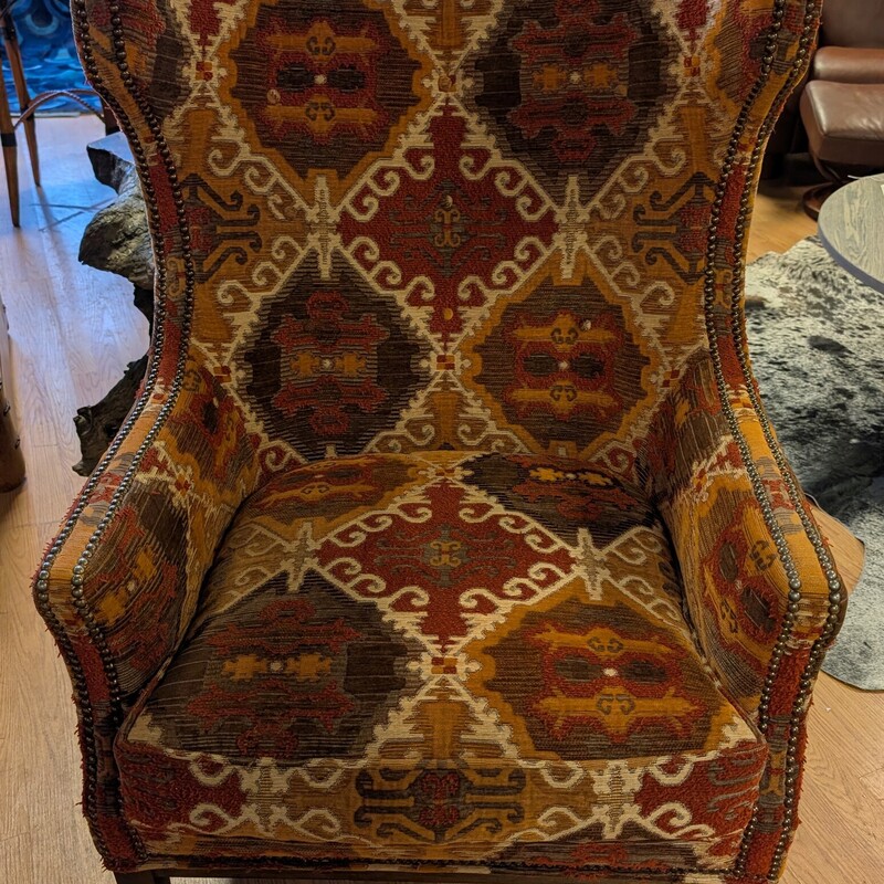 Wesley Hall Studded Arm, Rust, Pilled
30 x 30 x 45h