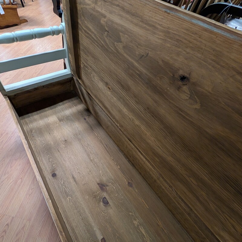 Vintage Pine Bench, White, Storage
65 x 21.5 x 34h