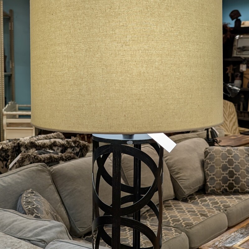 Skyline Table Lamp, Open, Cage
15 x 36h