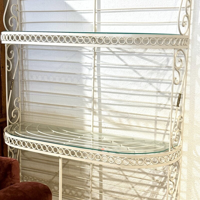 Bakers Rack 3 Shelves, Vintage, Size: 48x15x84