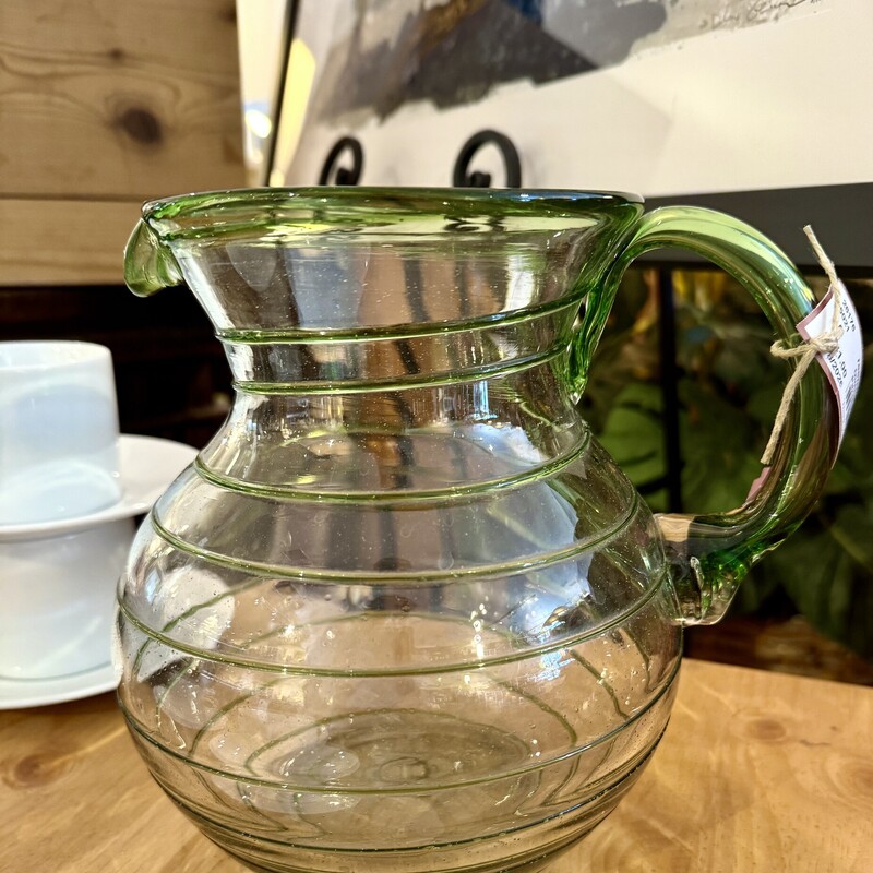 Pitcher Glass Bola Spiral