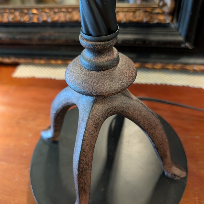 Noble Torck Table *Pair*, Metal Applique<br />
14 x 31h