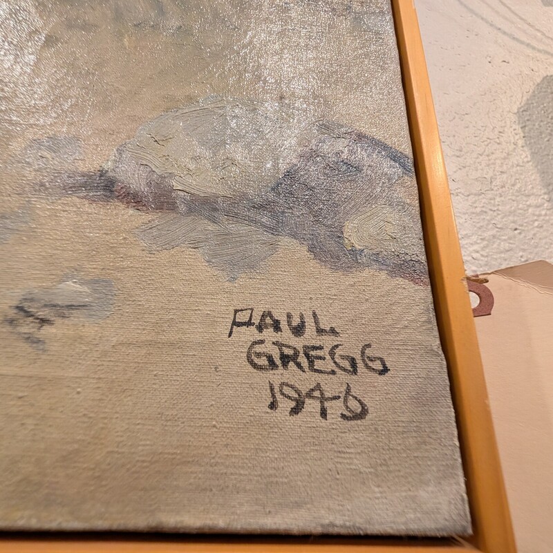 Western Americana Cabin, Original, Paul Gregg
Good Ol  Days
Painter of Sunday Post, Colorado History
1876-1949
23w x 28h