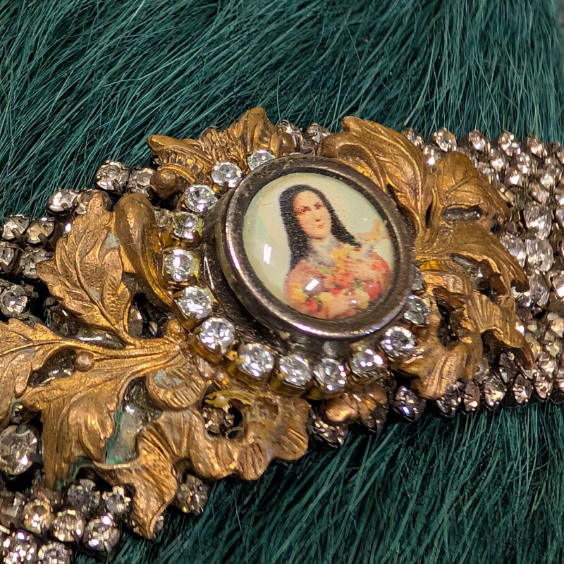 Rhinestone Saint Bracelet
1in width