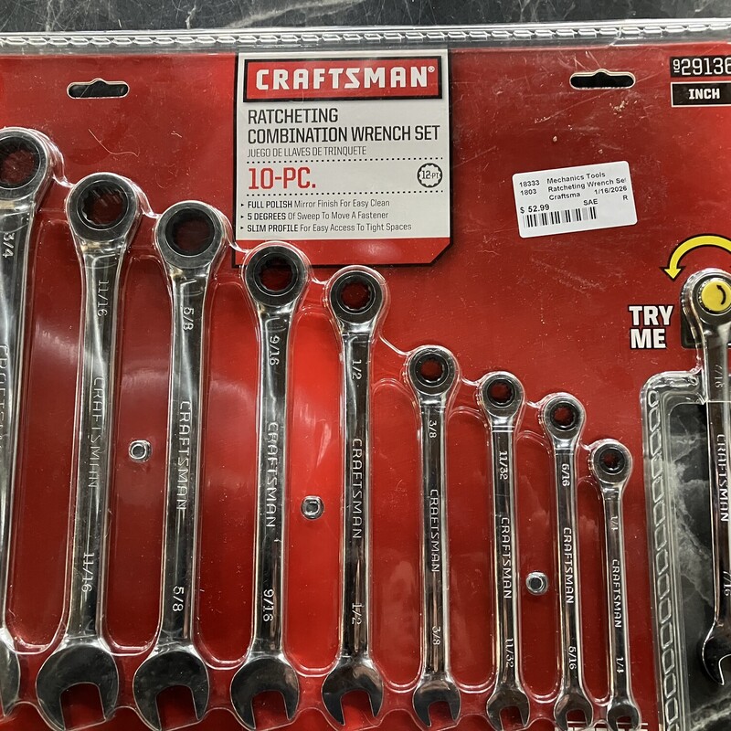 Ratcheting Wrench Set