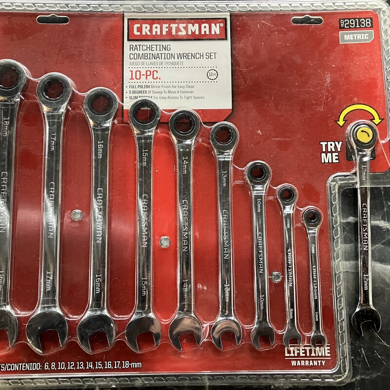 Ratcheting Wrench Set
