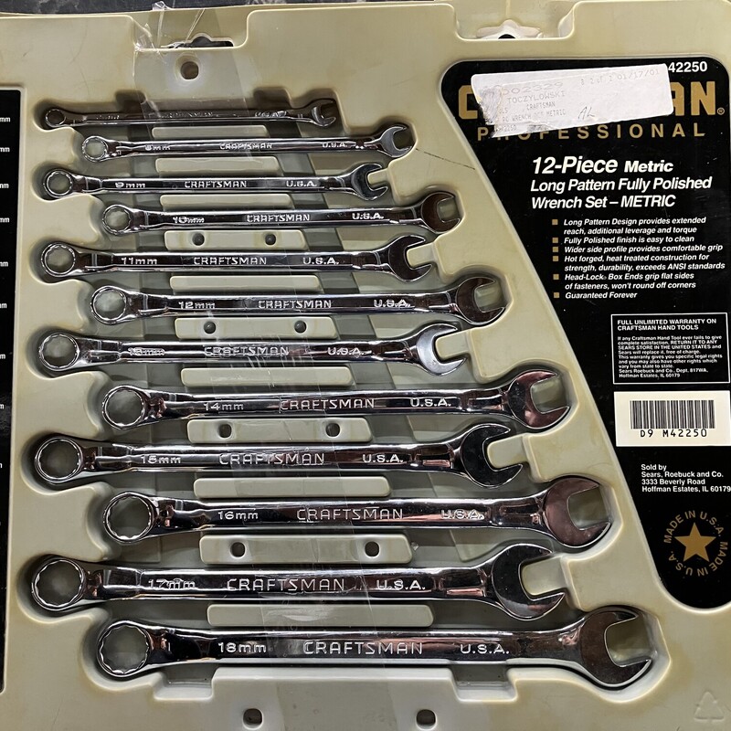 Long Pattern Wrench Set