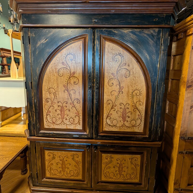 Painted W/Hinged Doors