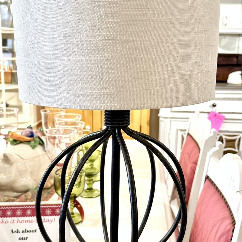 Lamp Table Curved Metal