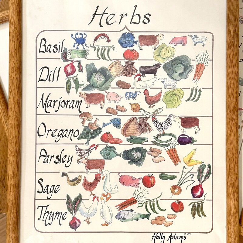 Painting of Herbs by Holly Adams
Size: 12x15