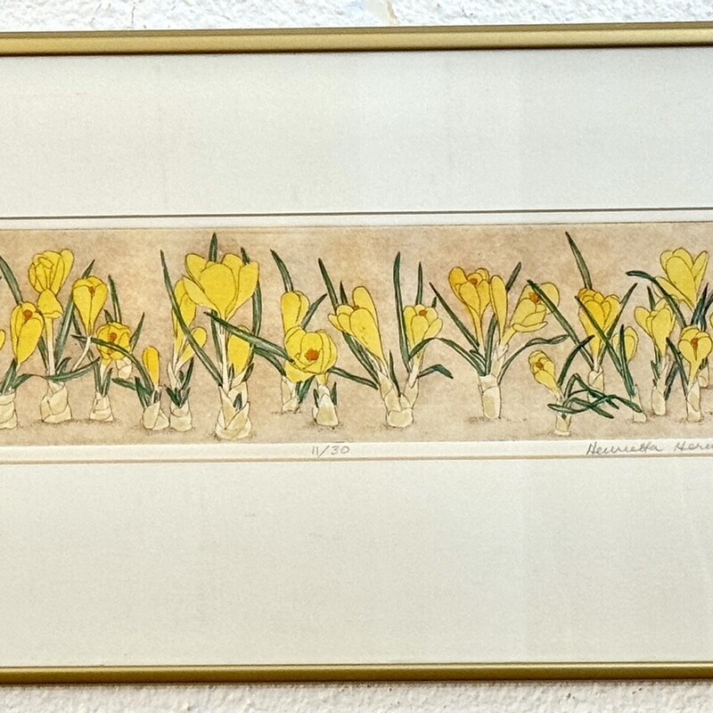 Lithograph Dafodils