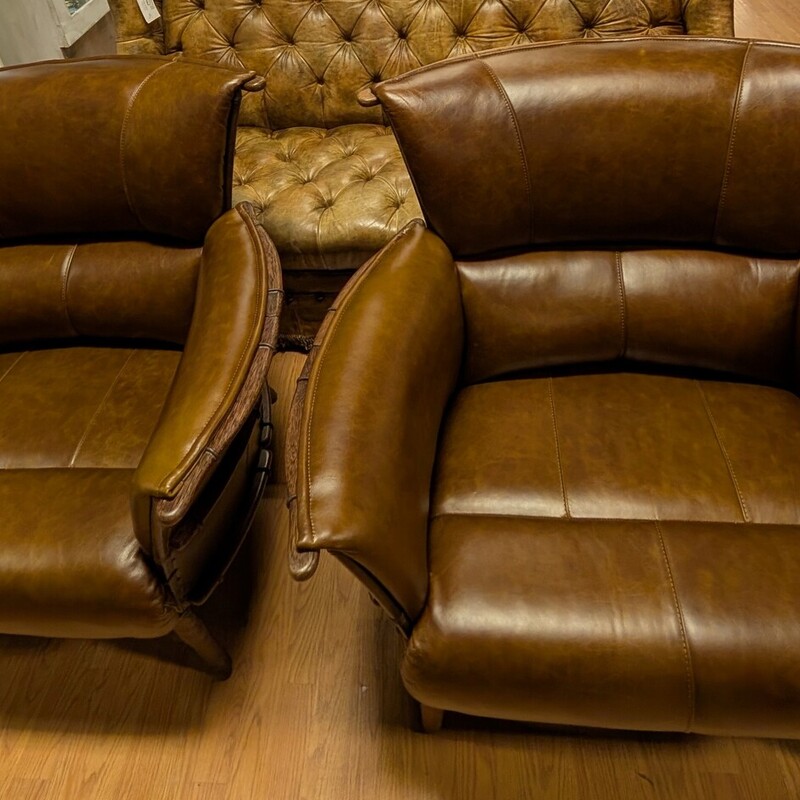 Navajo Leather Chair Set