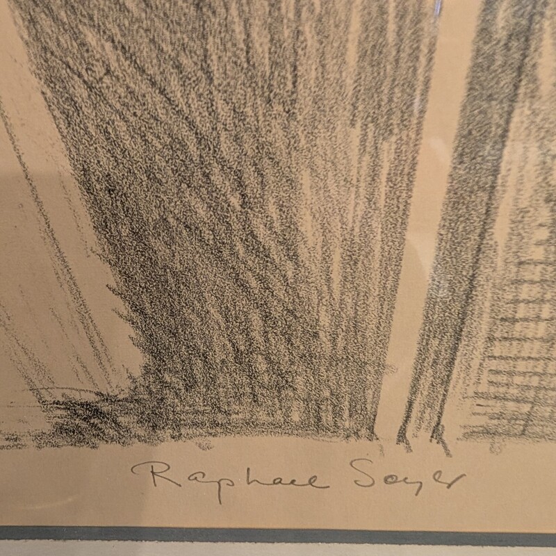 Raphael Soyer The Model, Signed, 1899-1987<br />
23 x 29h