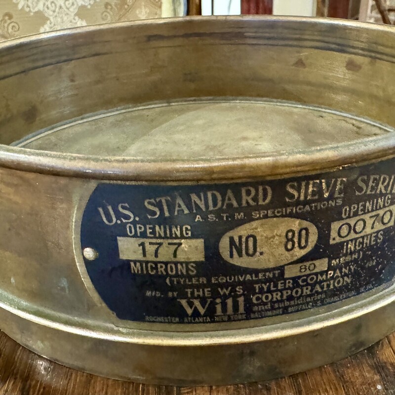 Sieve Tyler No. 80 Vintag