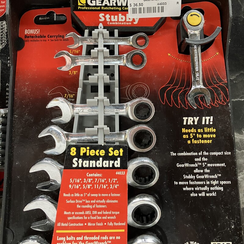 Stubby Ratcheting Wrench