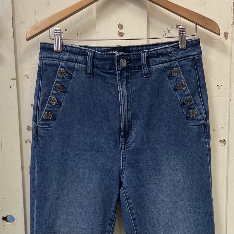 Den Bttn Pcket Flare Jean