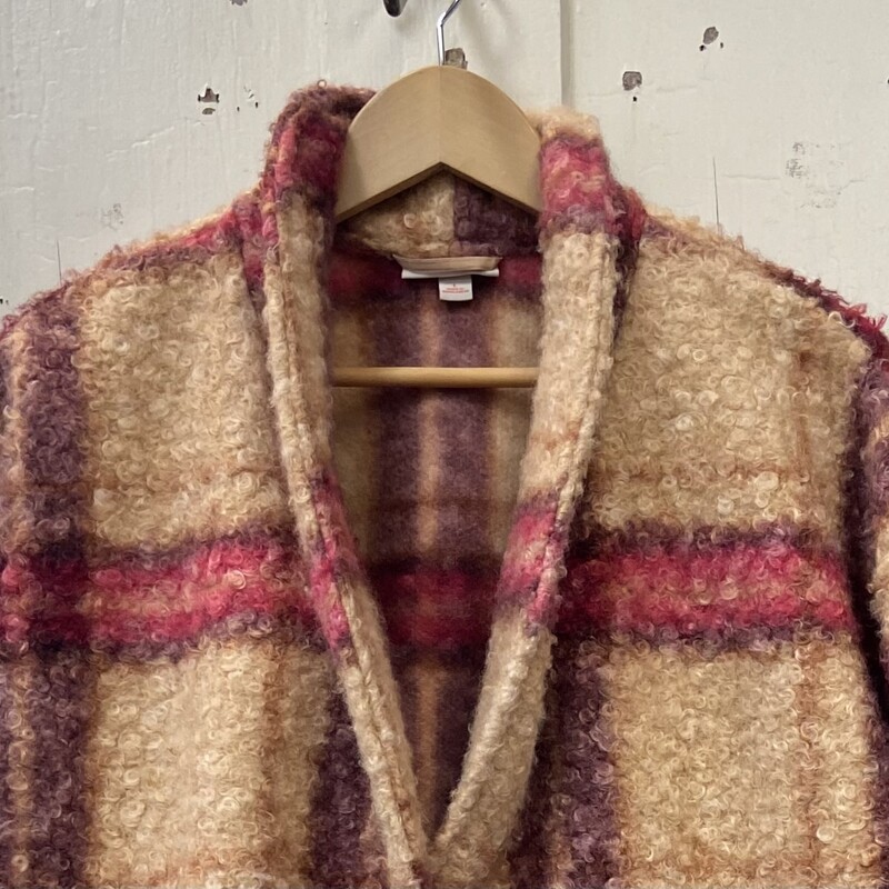 Pch/Pnk/brw Fzzy Coat