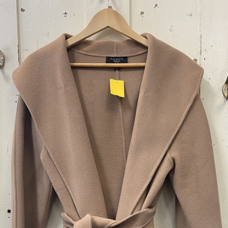 Tan Wool Tie Coat