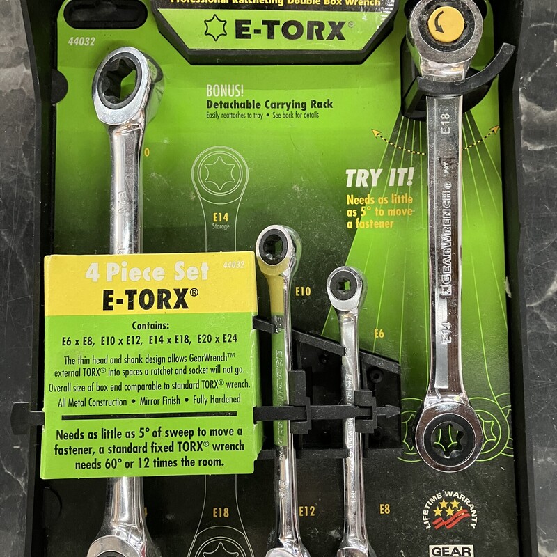 Etorx Ratchet Wrench, GearWrench 44032
NEW