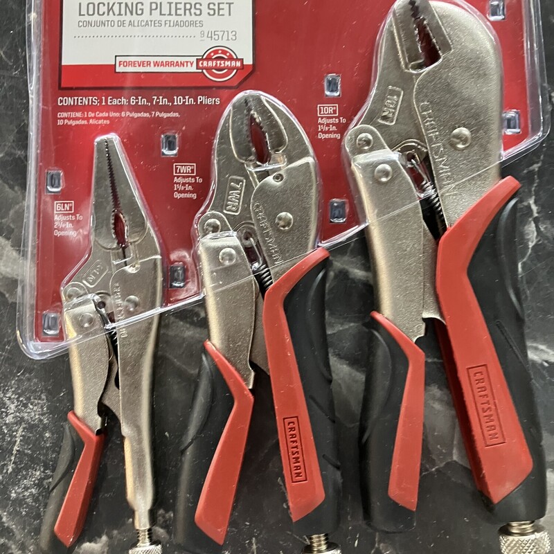 Locking Pliers Set, NEW, Craftsman