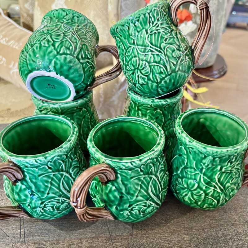 Mugs Haldon Cabbage Leaves Green, Size: 7 Pieces