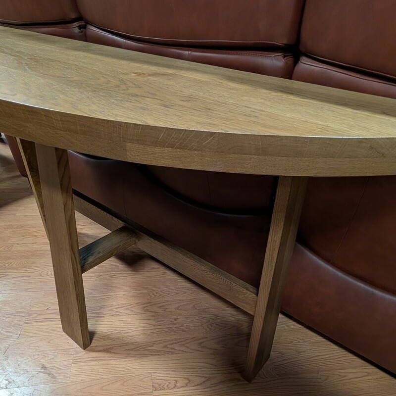 Four Hands Fara Console, Medium Stain,  Half Moon
60 x 18 x 30h