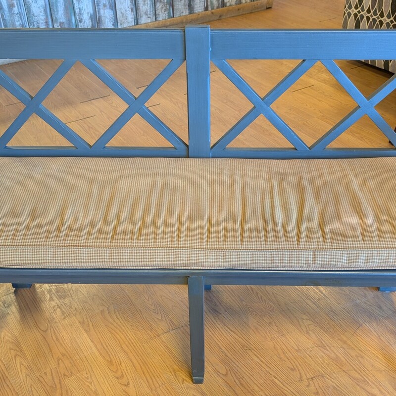 Wood Bench W/Arms