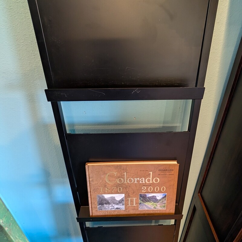 Pottery Barn Temple Magazine Display, Black, Metal
20w x 85h