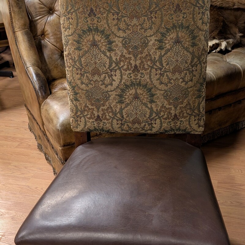 High Back Leather &Fabric