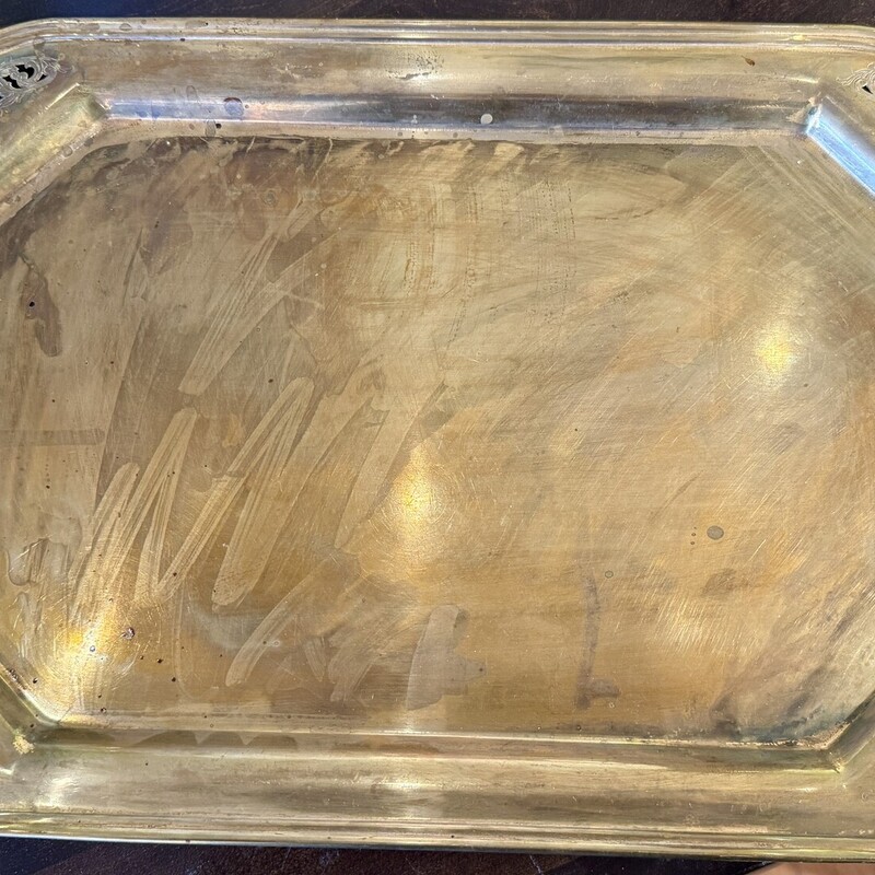 Tray Vintage Ornate Handl