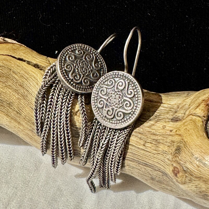 Sterling tasseled earrings