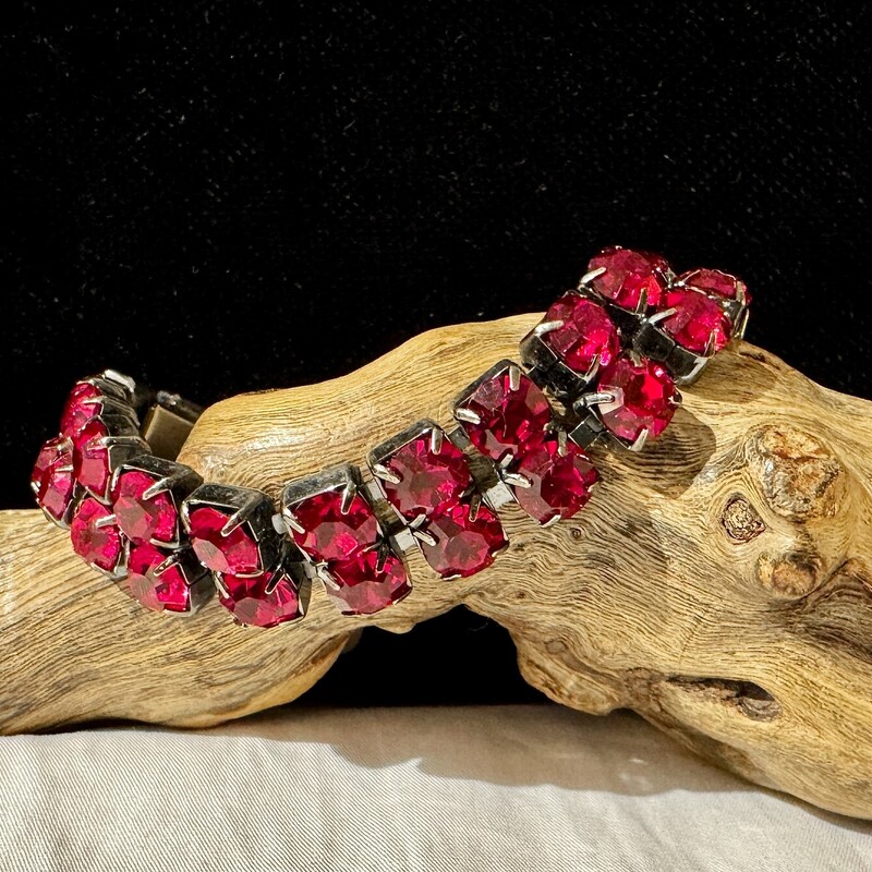 Red Rhinestone bracelet