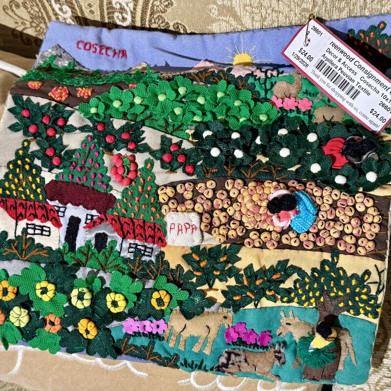 Arpillera Peuvian Textile